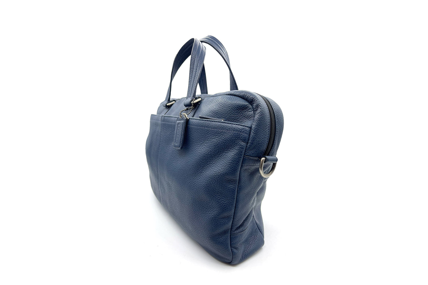 Coach Blue Calf Leather Document Bag