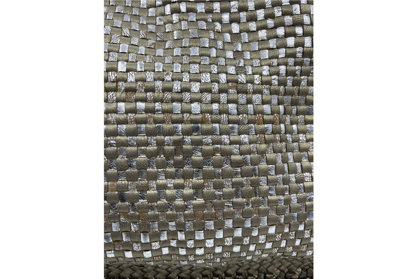 Prada Madras Large Silver and Gold BN2113
