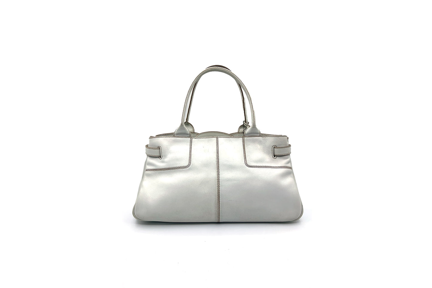 Tod's Cream White Lambskin Shoulder Bag