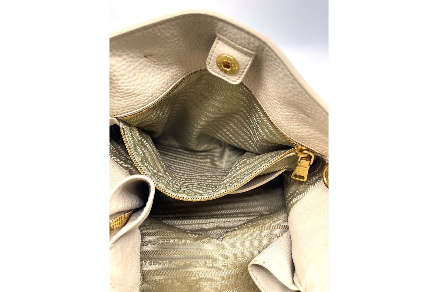 Prada Talco Vitello Daino 2Way Use Bag