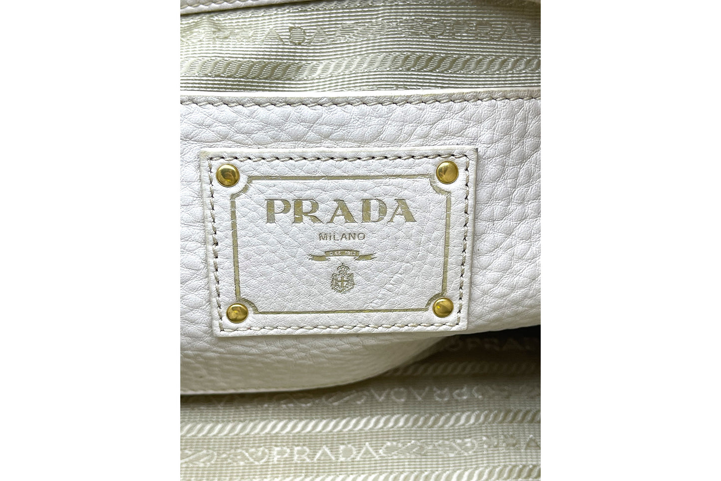 Prada Talco Vitello Daino 2Way Use Bag