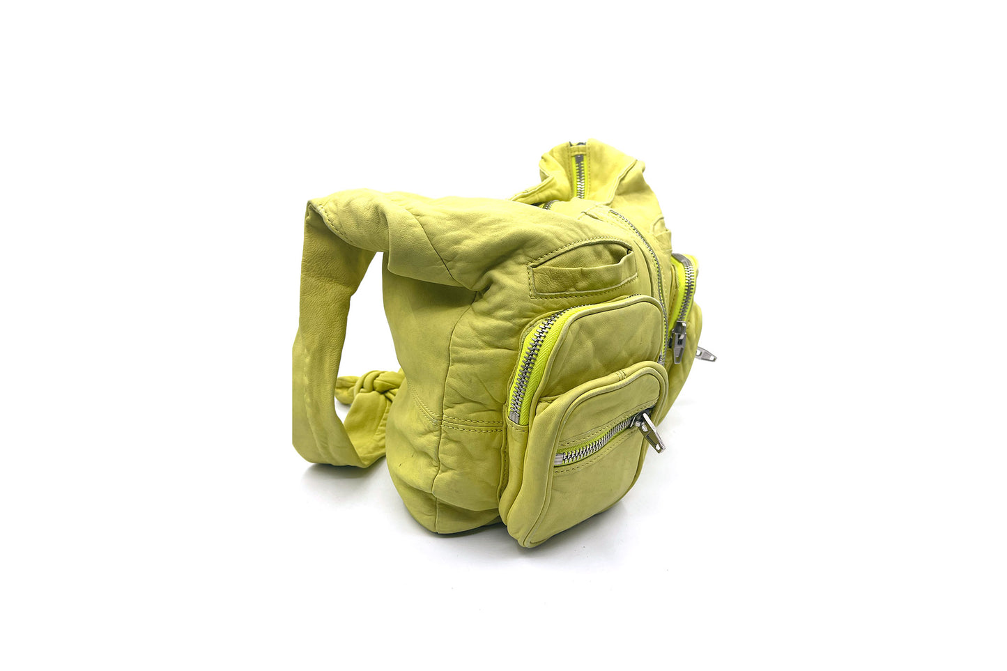 Alexander Wang Lime Green Donna Lambskin Shoulder Bag