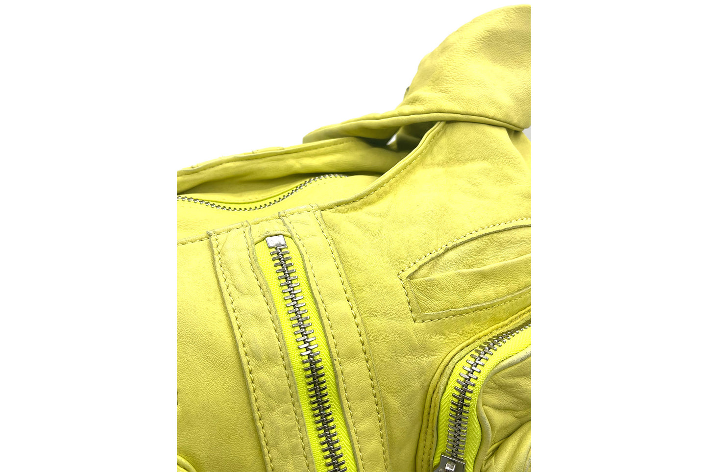 Alexander Wang Lime Green Donna Lambskin Shoulder Bag