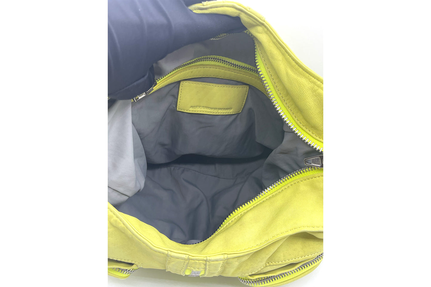 Alexander Wang Lime Green Donna Lambskin Shoulder Bag