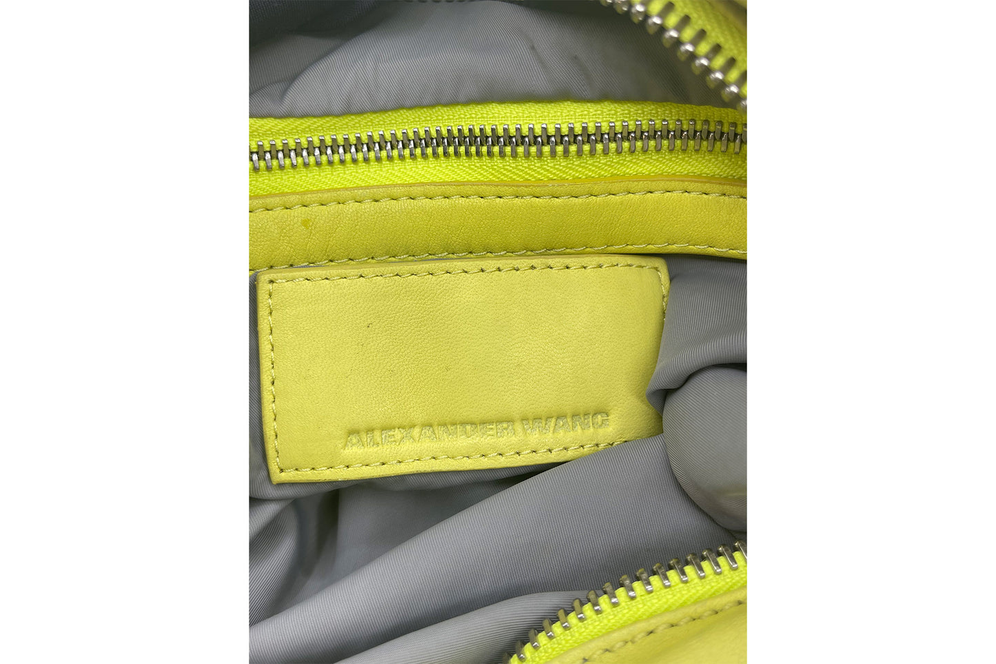 Alexander Wang Lime Green Donna Lambskin Shoulder Bag