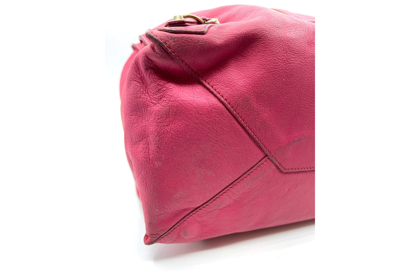 Balenciaga Holiday A4 Fuchsia Leather Tote