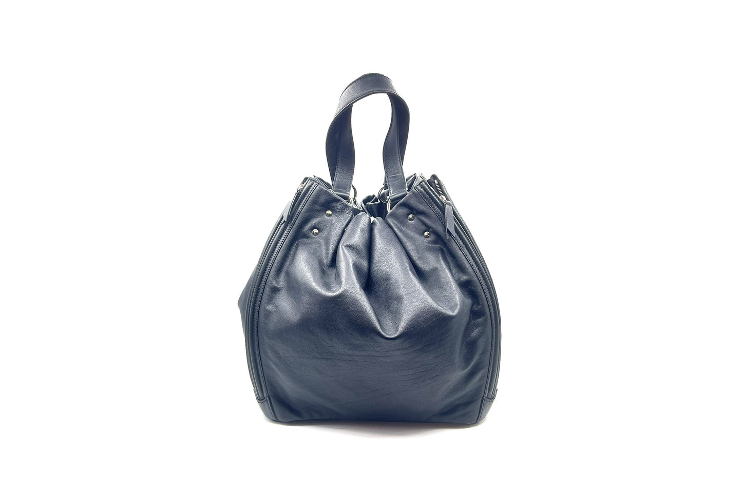 Yves Saint Laurent Black Leather Tote Bag