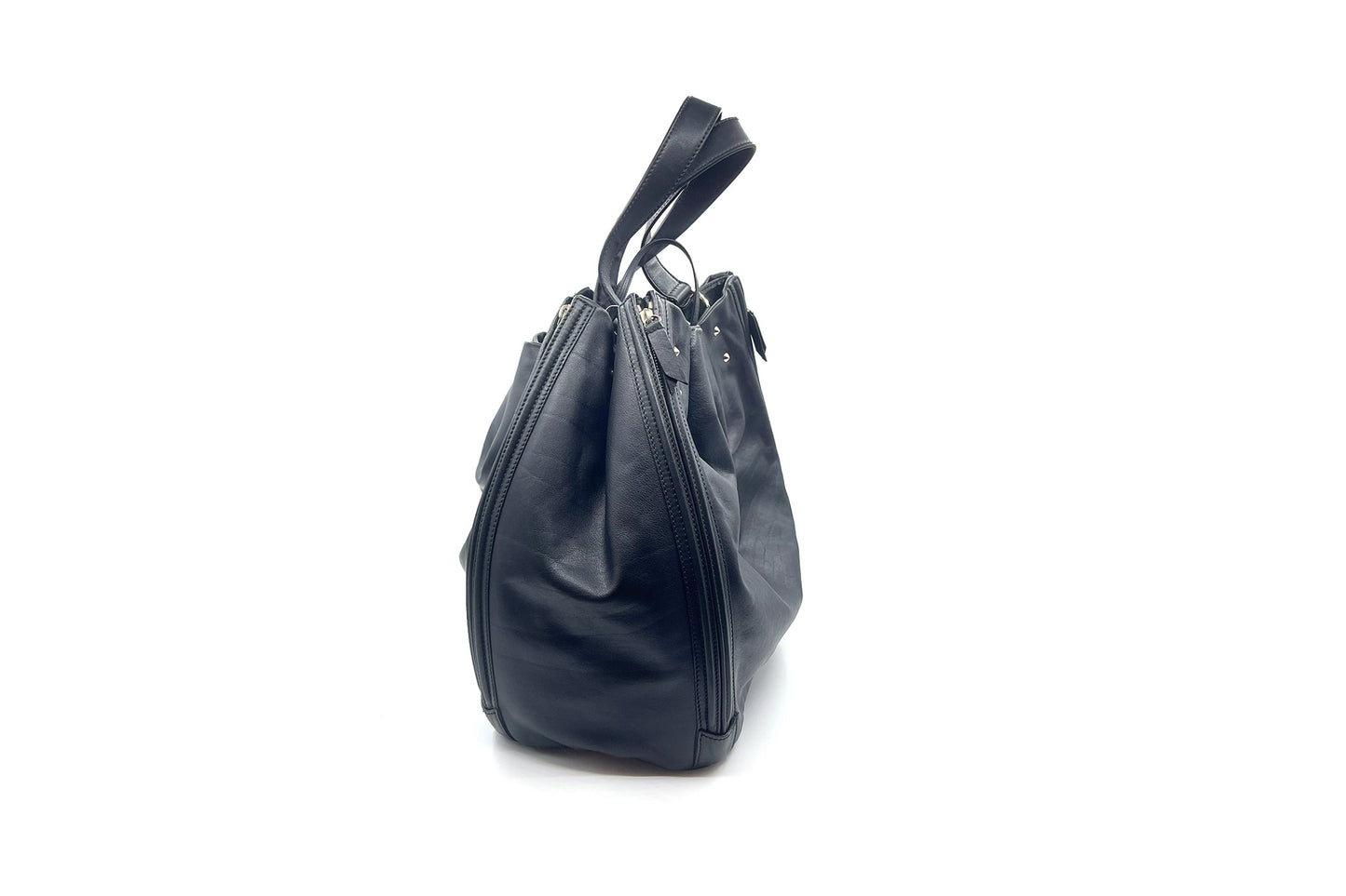 Yves Saint Laurent Black Leather Tote Bag