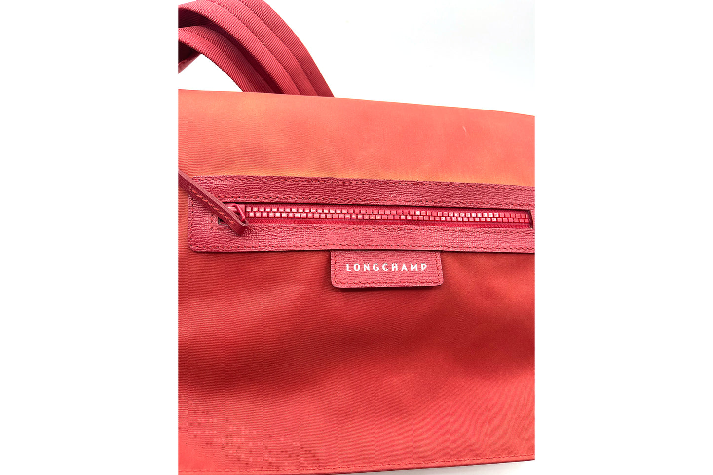 Longchamp Neo Red Nylon Crossbody Bag