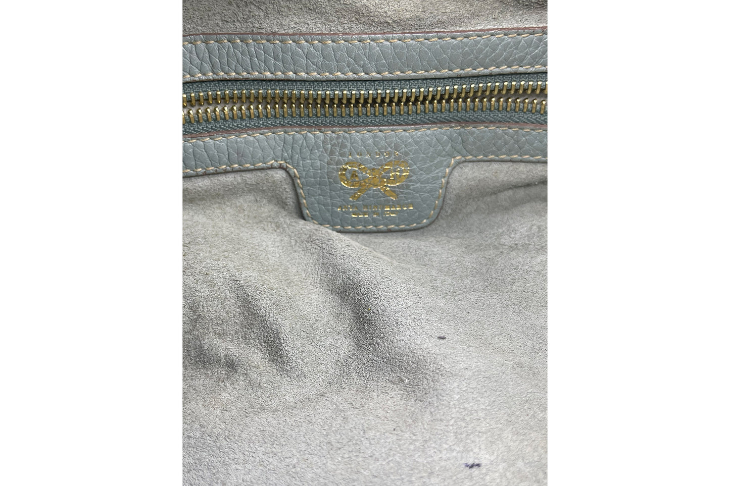 Anya Hindmarch Light Blue Shoulder Bag