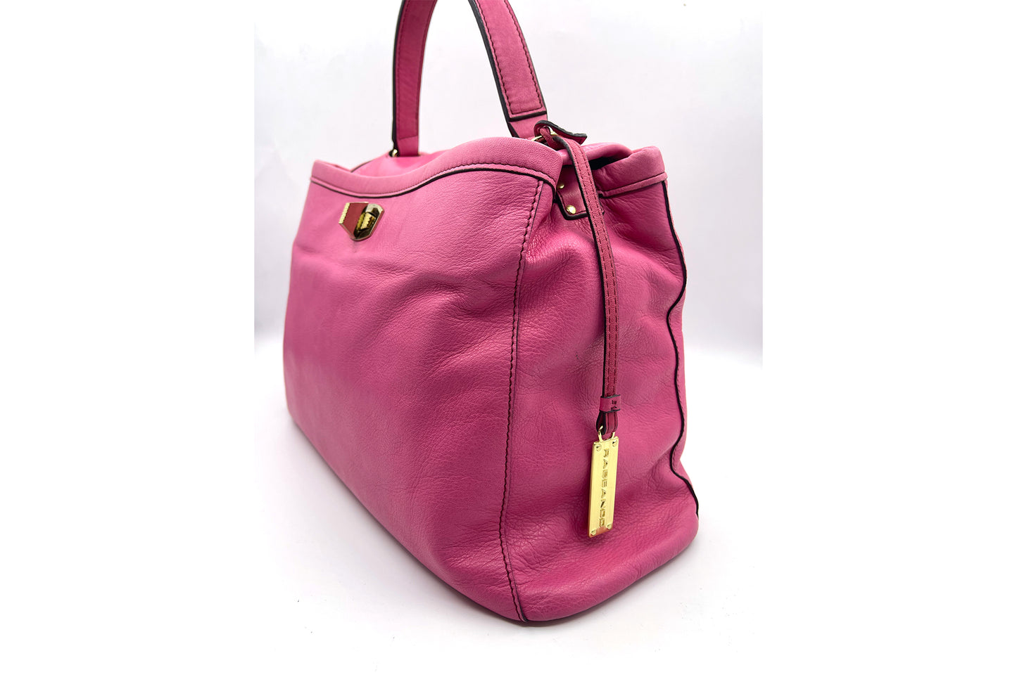 Rabeanco Pink Leather 2 Way Use