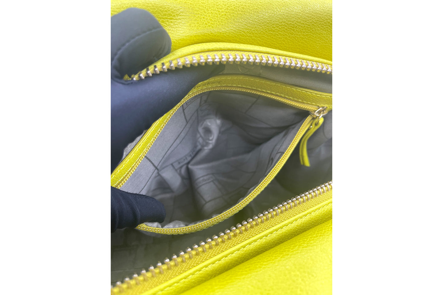 Botkier Lime Leather Shoulder Bag