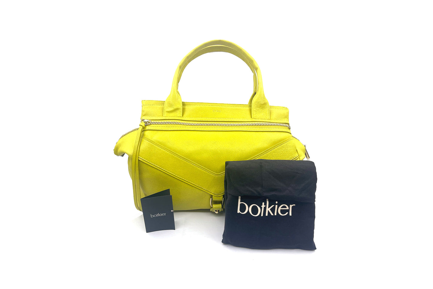 Botkier Lime Leather Shoulder Bag