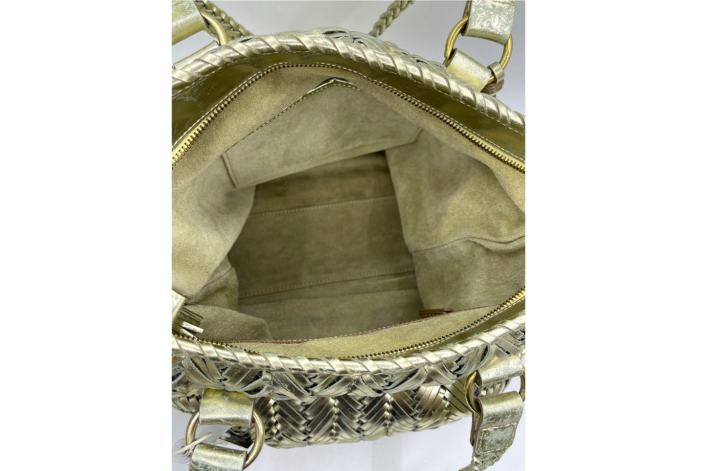 Anya Hindmarch Gold Colour Tote Bag