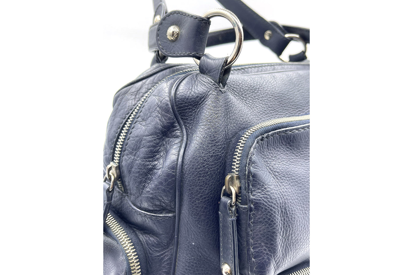 Tod's Dark Blue Full Leather T-Bag