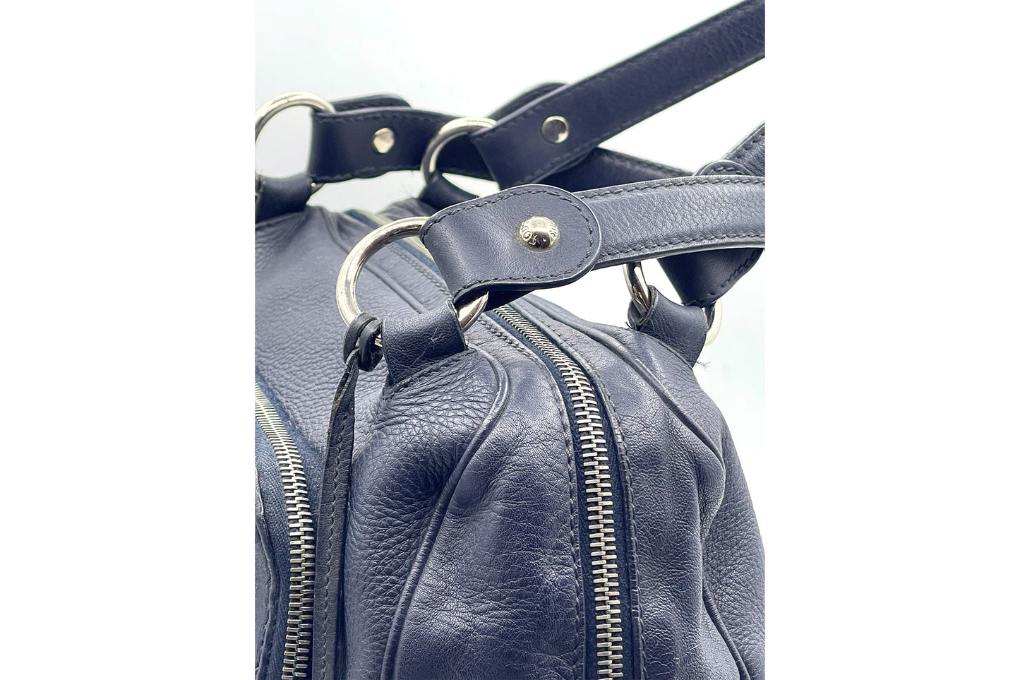 Tod's Dark Blue Full Leather T-Bag