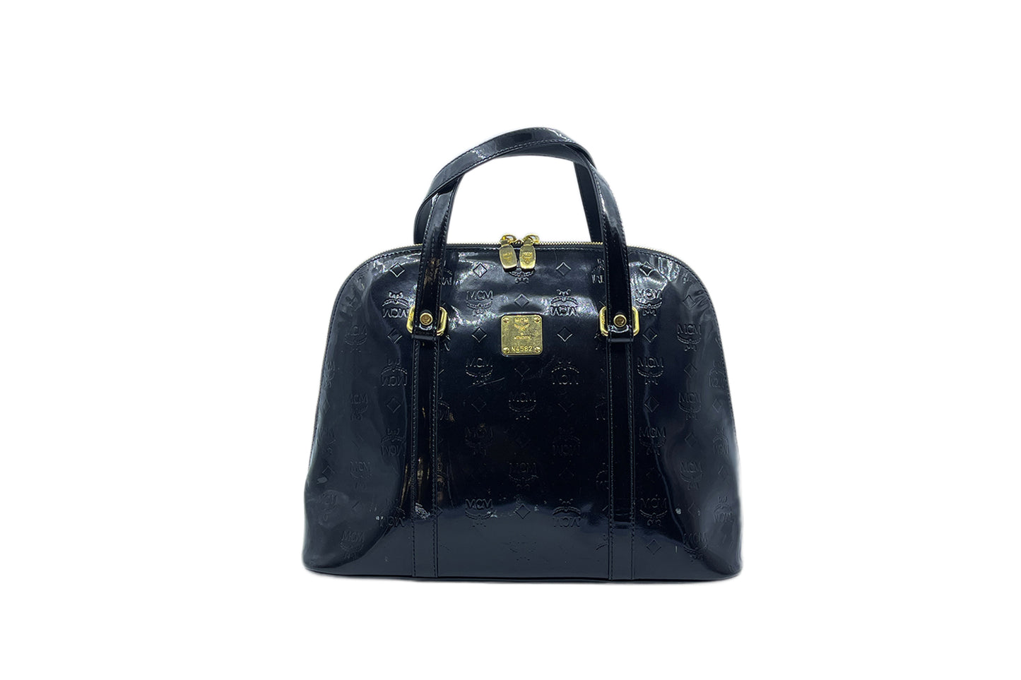 MCM Ivana Greta Black Color Patent