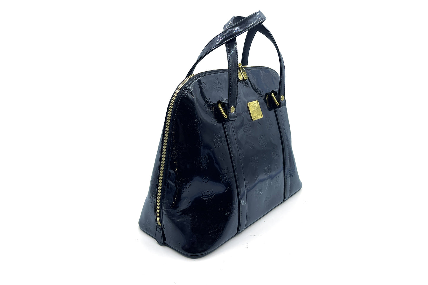 MCM Ivana Greta Black Color Patent