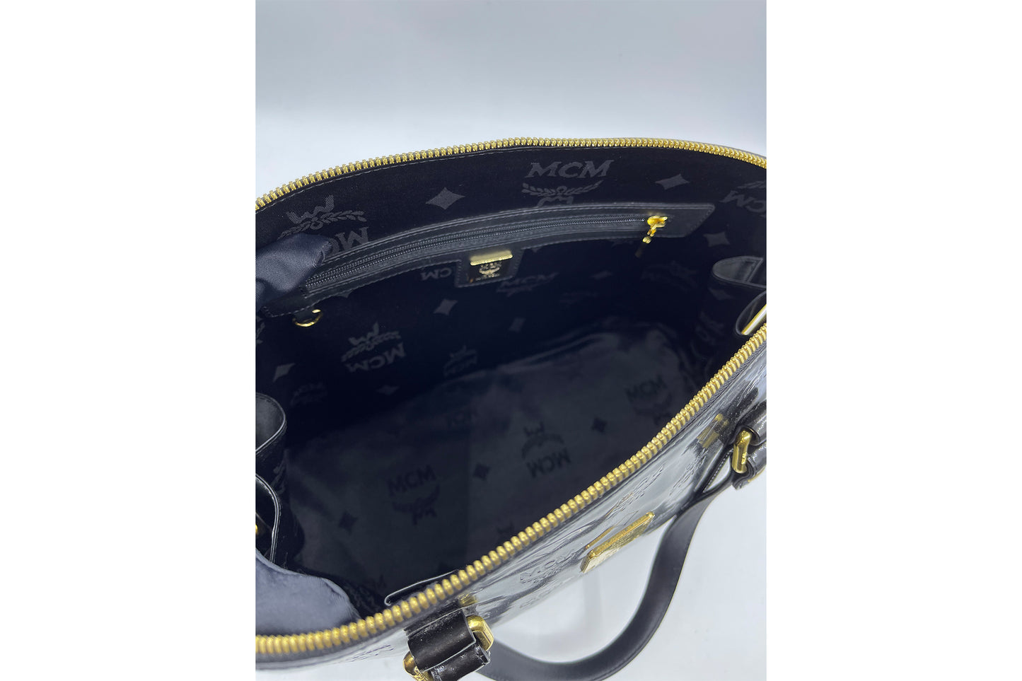 MCM Ivana Greta Black Color Patent