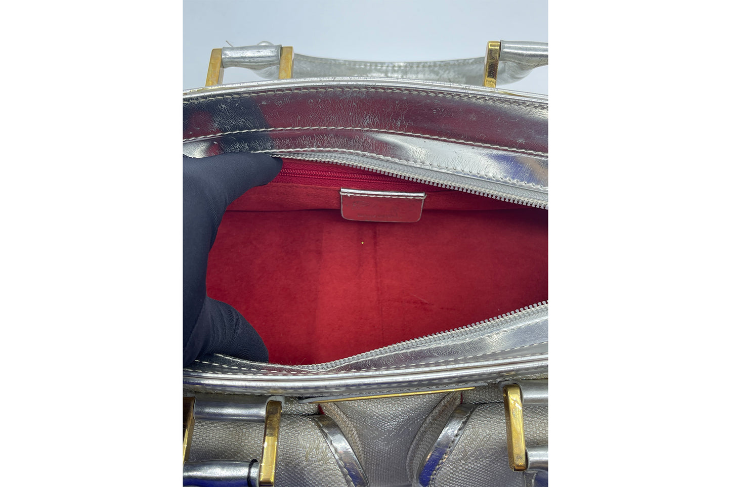 Chopard Metallic Silver and Gold Bag