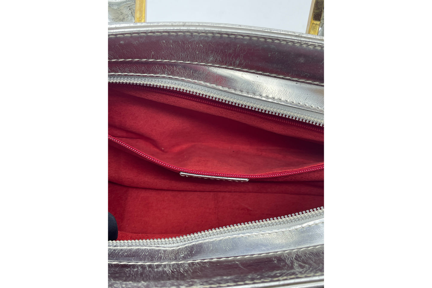 Chopard Metallic Silver and Gold Bag