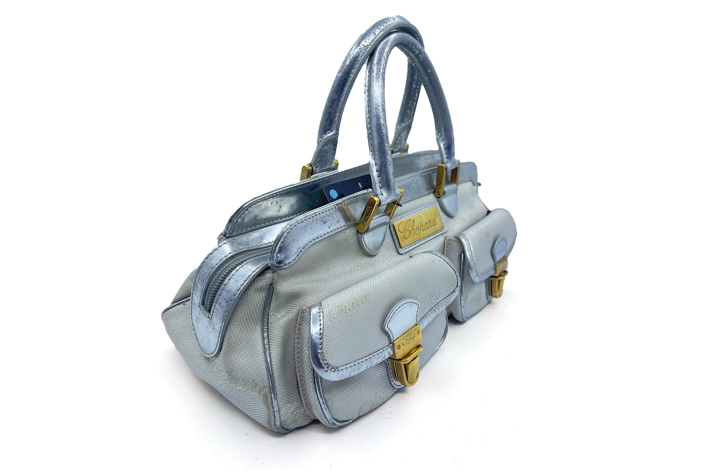 Chopard Metallic Silver and Gold Bag