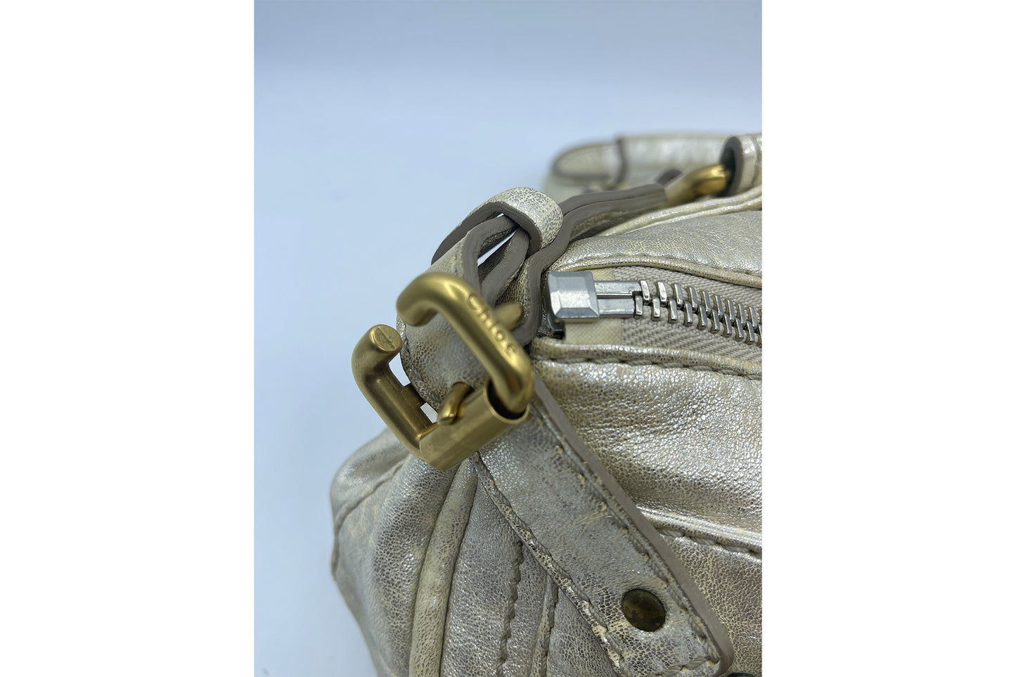 Chloe Paddington Mini Size Metallic Gold