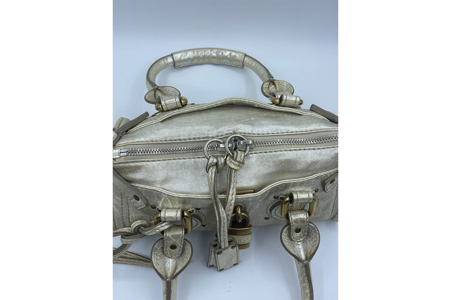 Chloe Paddington Mini Size Metallic Gold