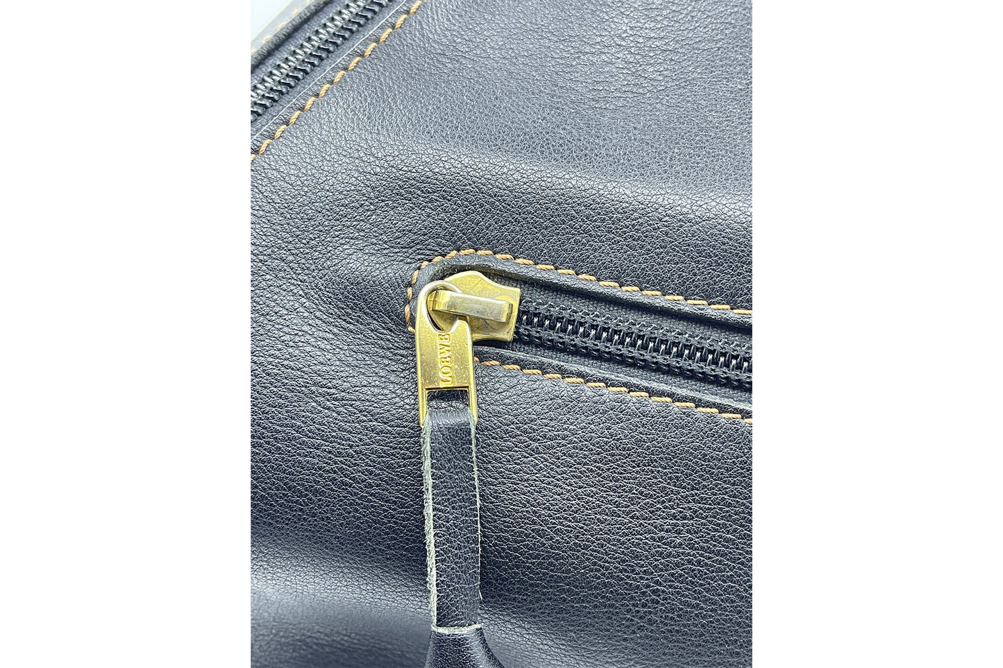 Loewe Black Leather Cross Shoulder Bag