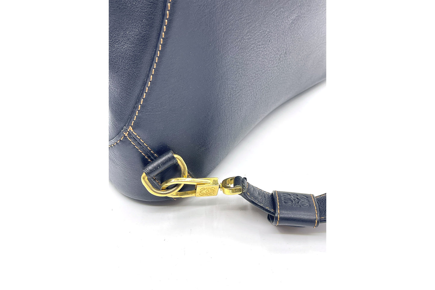 Loewe Black Leather Cross Shoulder Bag