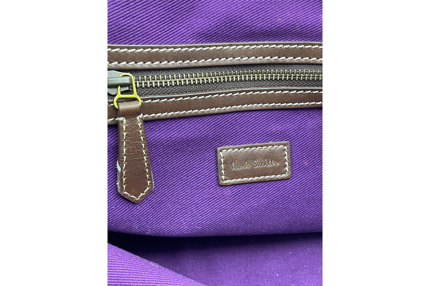 Paul Smith Brown Nylon Bag