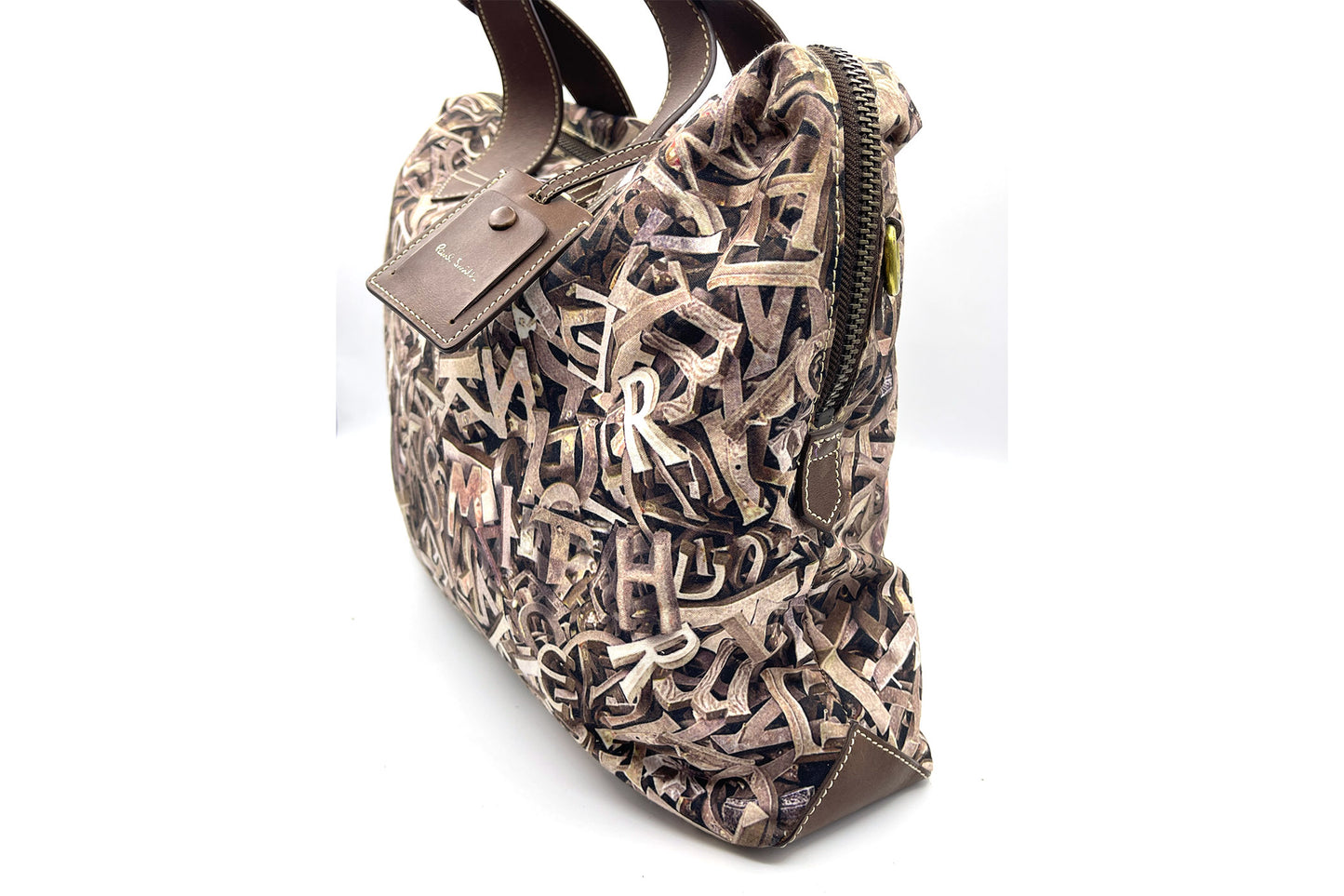 Paul Smith Brown Nylon Bag