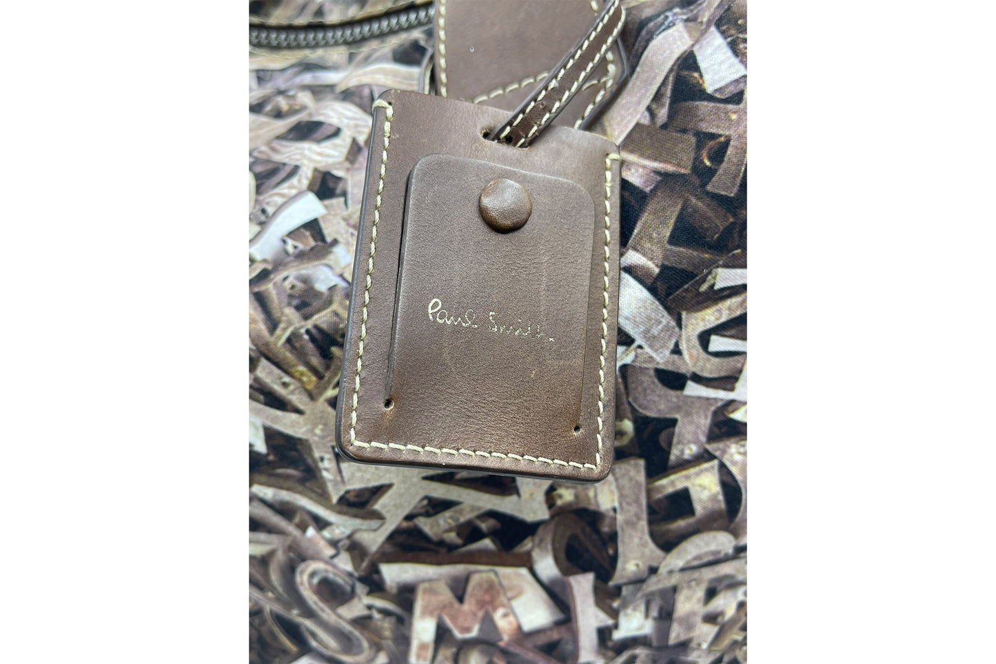 Paul Smith Brown Nylon Bag
