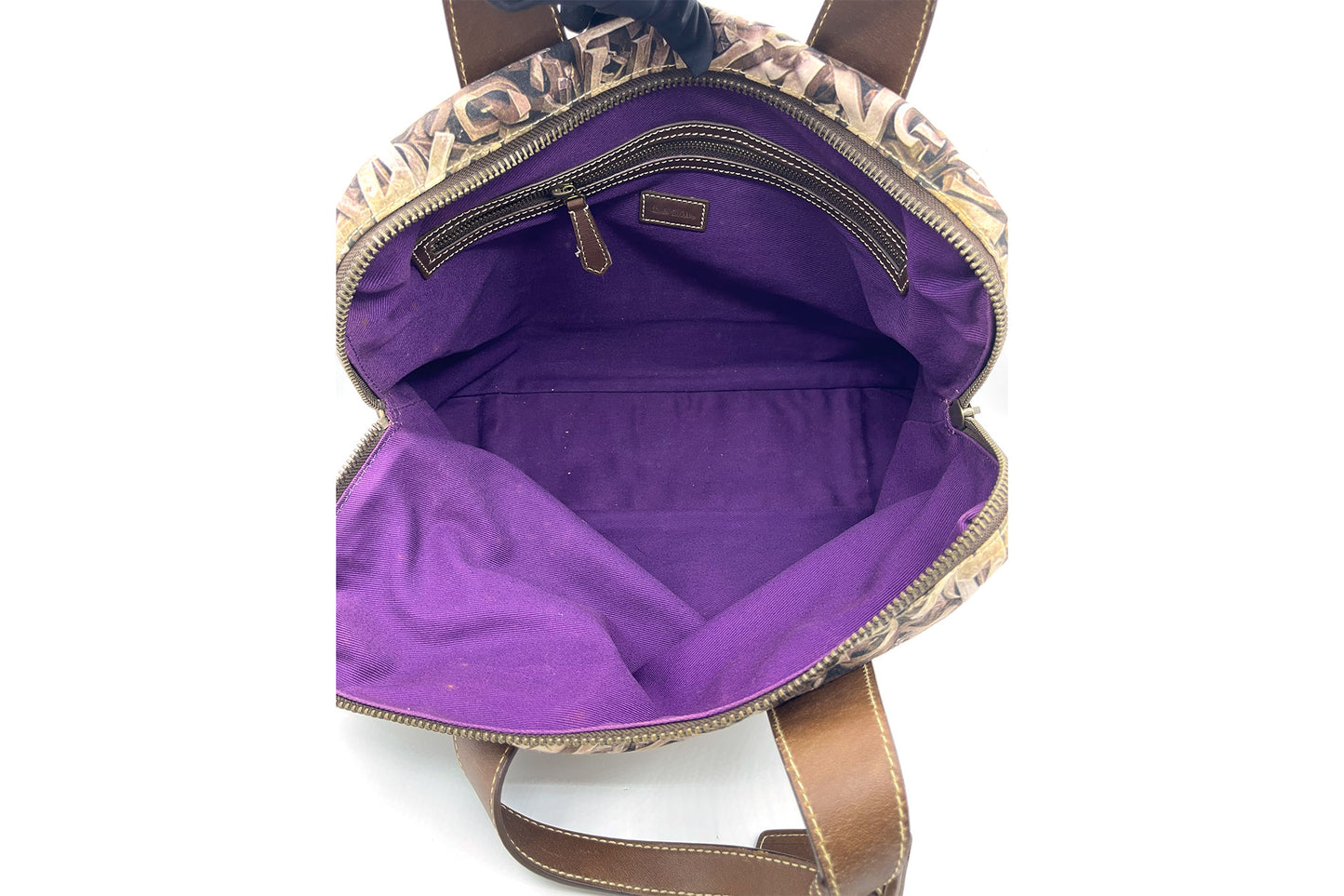 Paul Smith Brown Nylon Bag