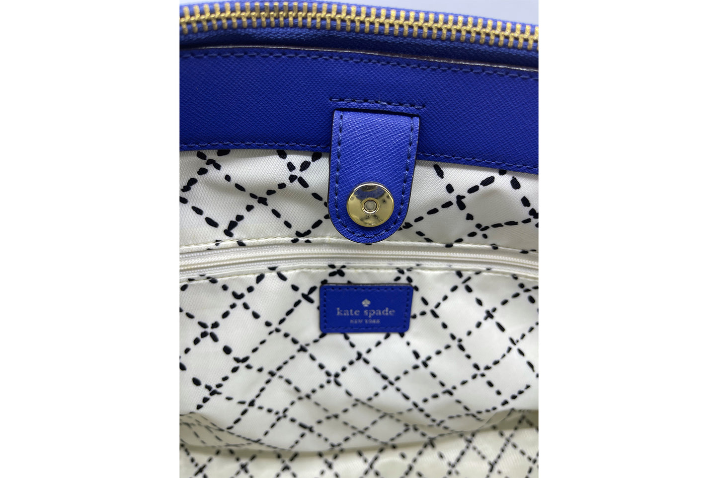 Kate Spade Blue Color PVC 2 Way Use Bag