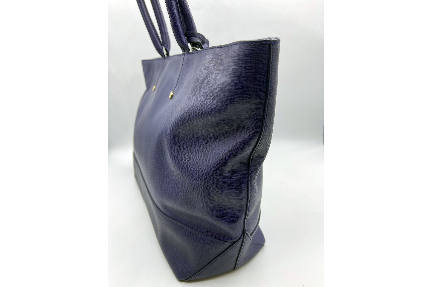 Furla Indigo Blue Shopper Tote