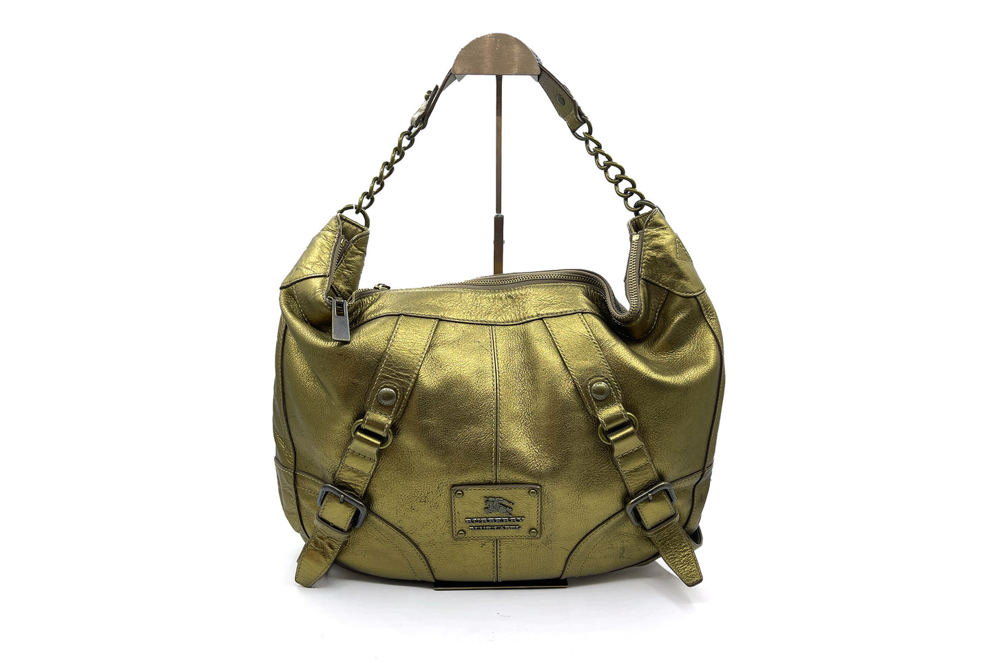 Burberry Blue Label Metallic Gold Large