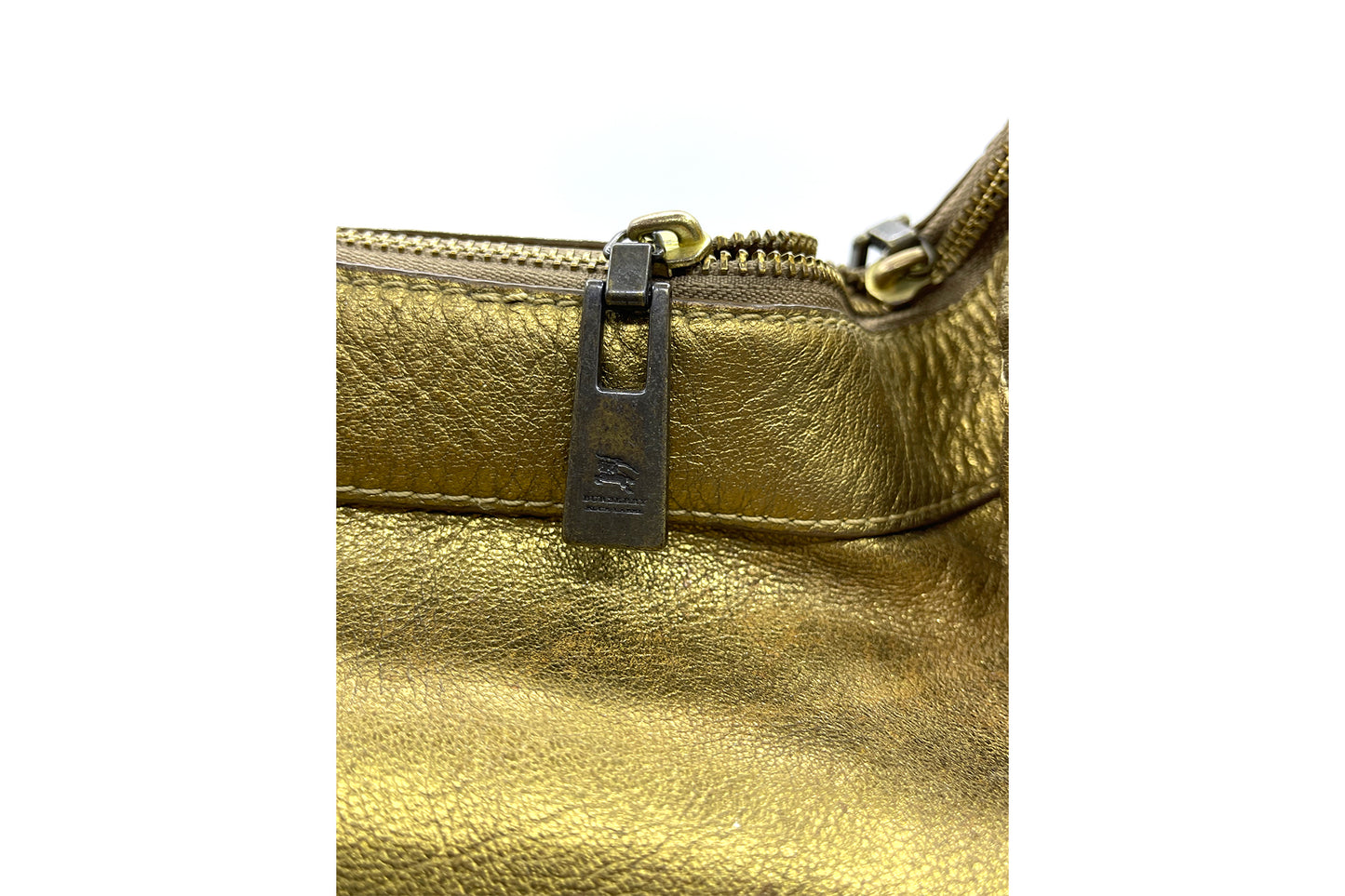 Burberry Blue Label Metallic Gold Large