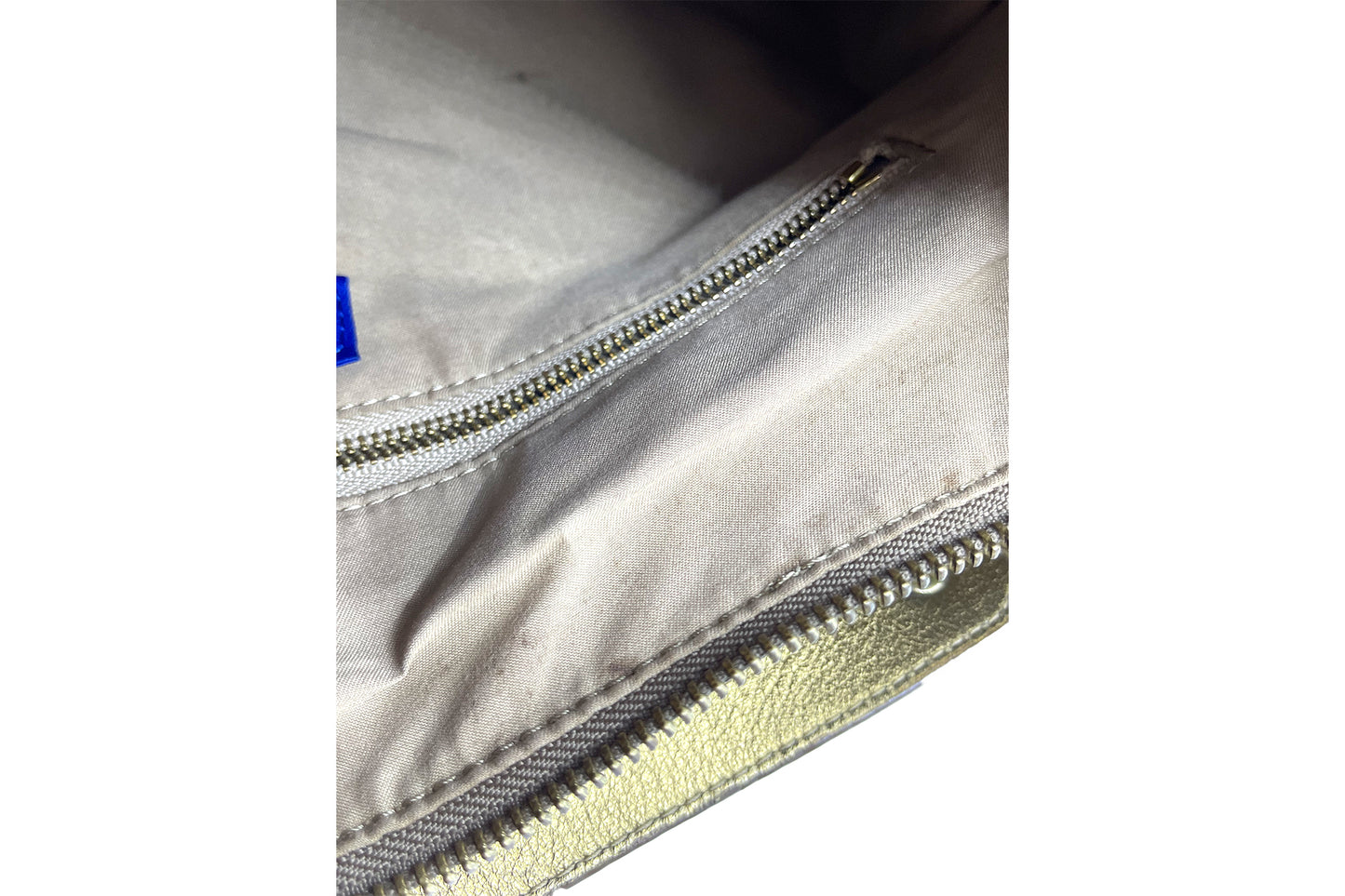Burberry Blue Label Metallic Gold Large