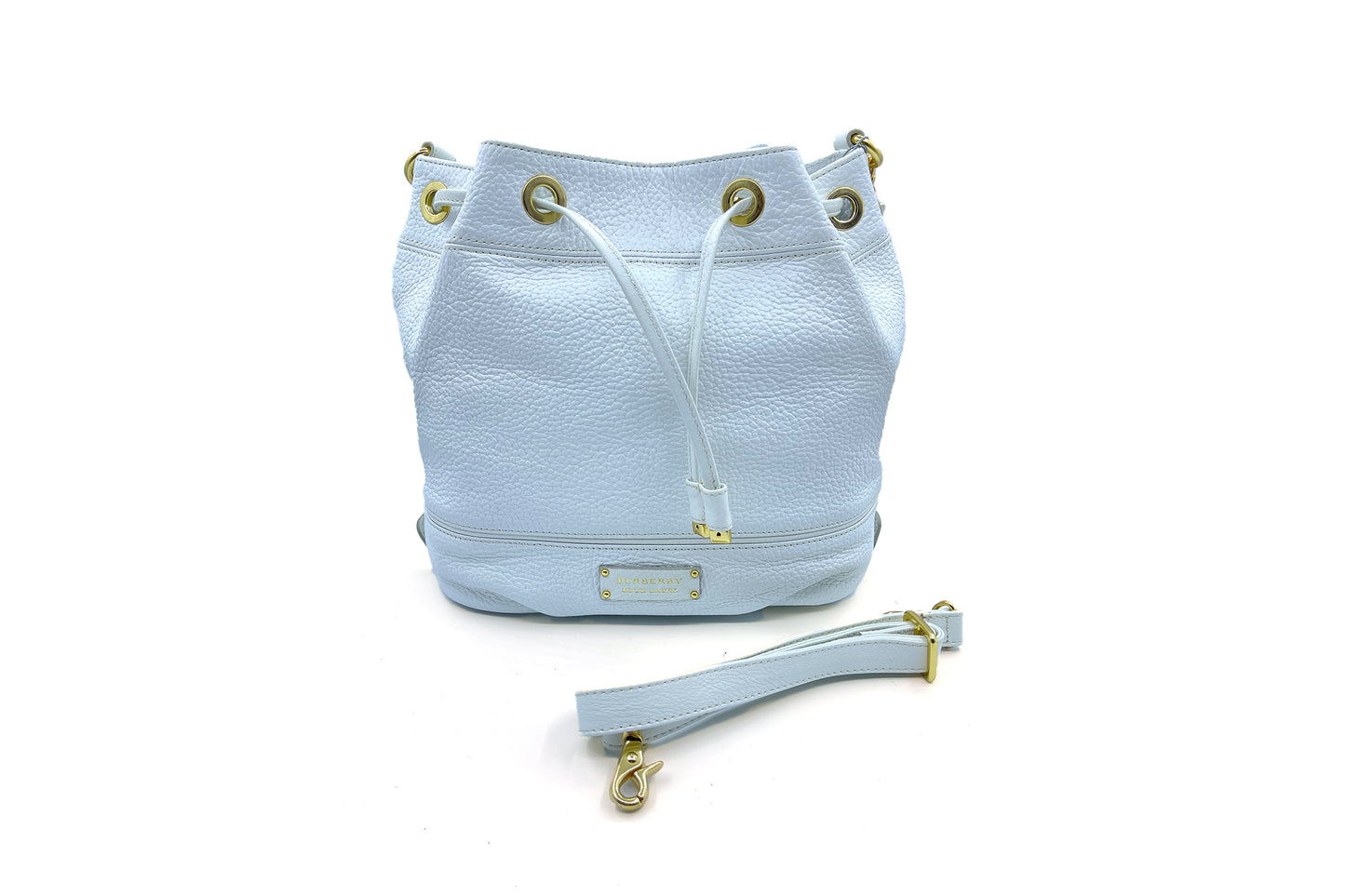 Burberry Blue Label White Grain Sling