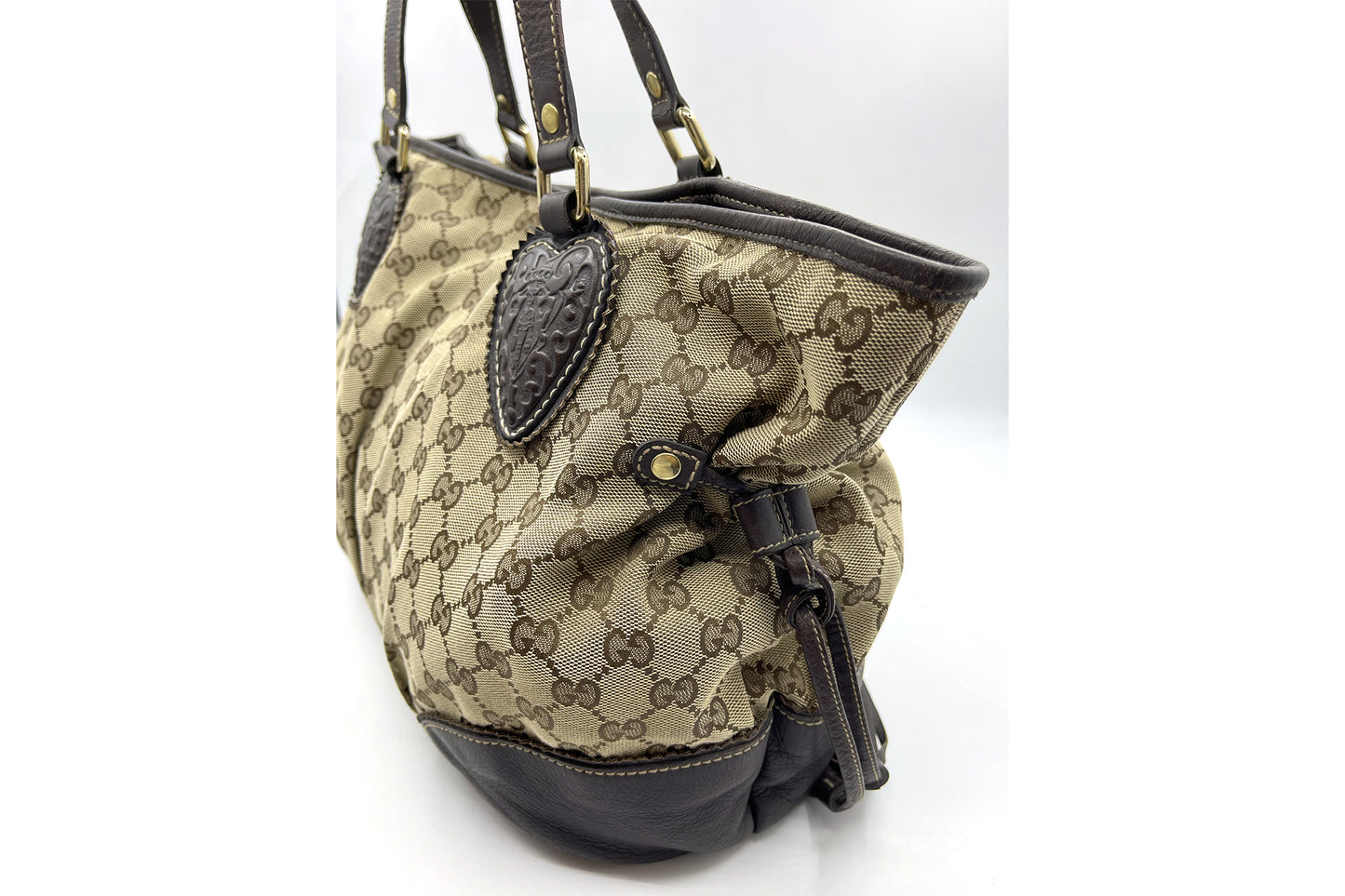 Gucci Canvas Monogram Shoulder Bag
