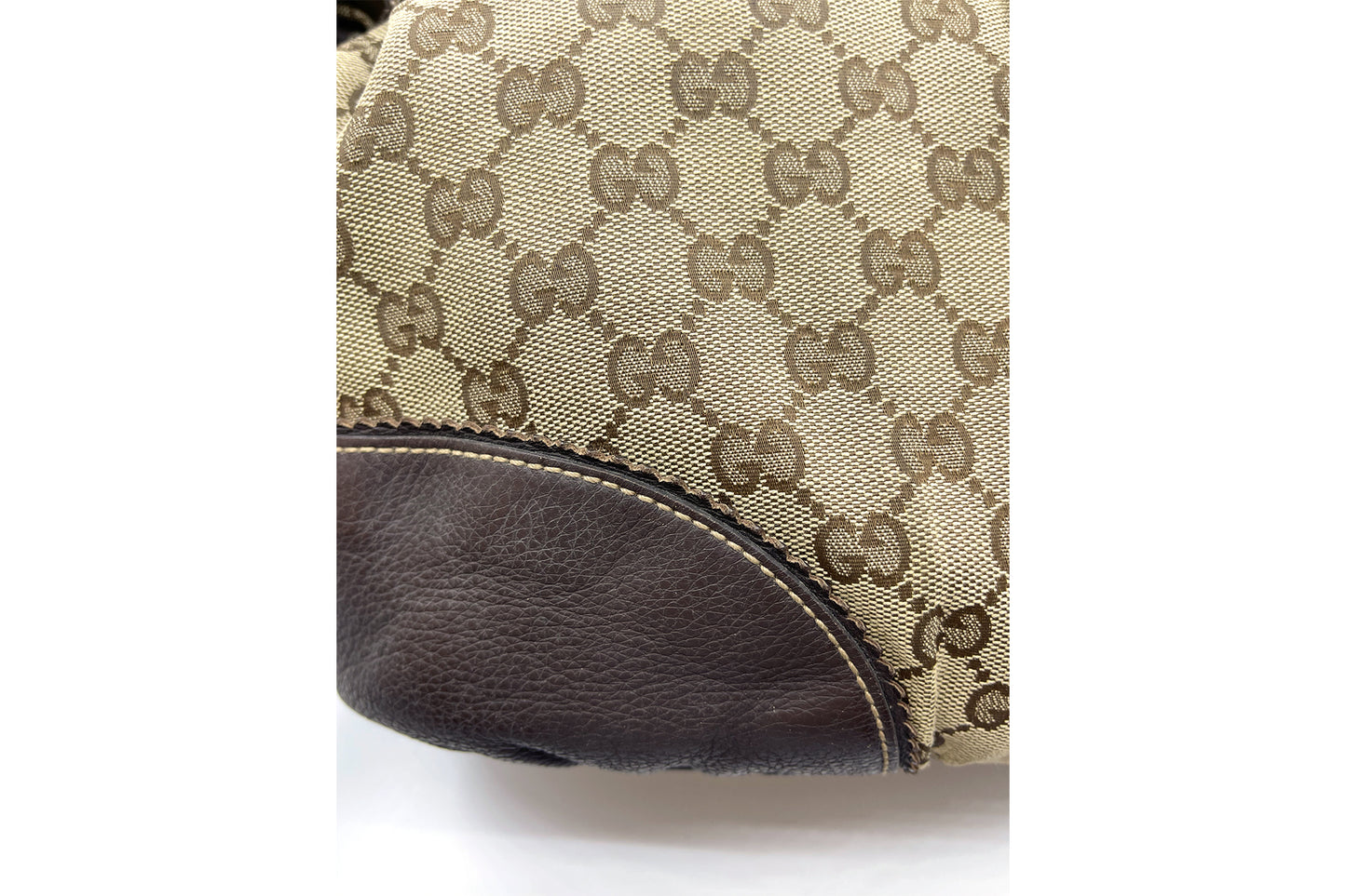 Gucci Canvas Monogram Shoulder Bag
