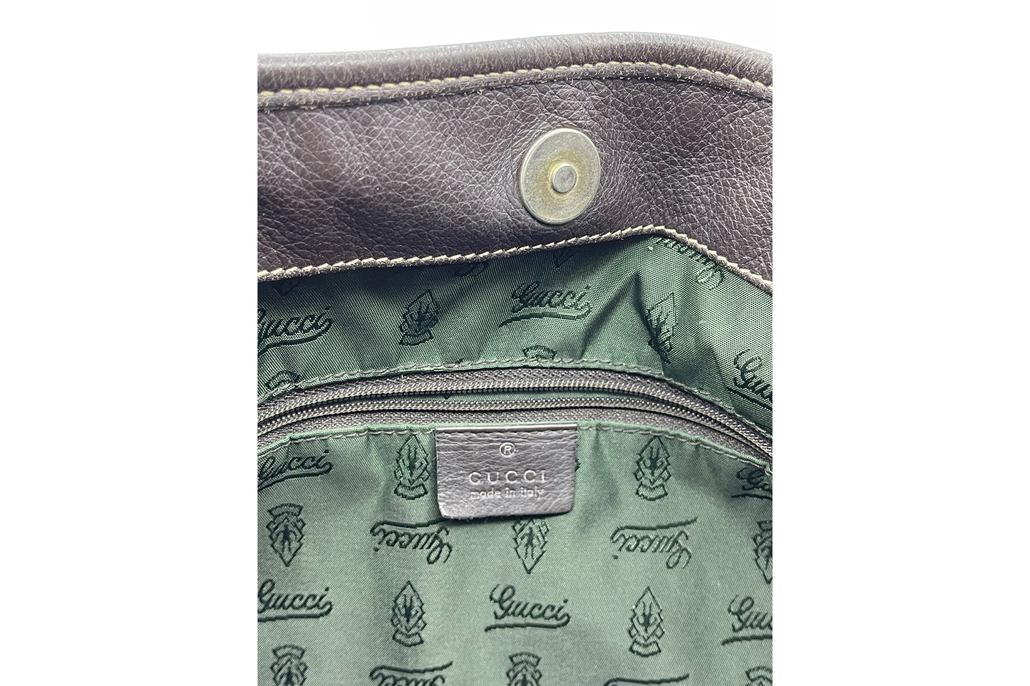 Gucci Canvas Monogram Shoulder Bag