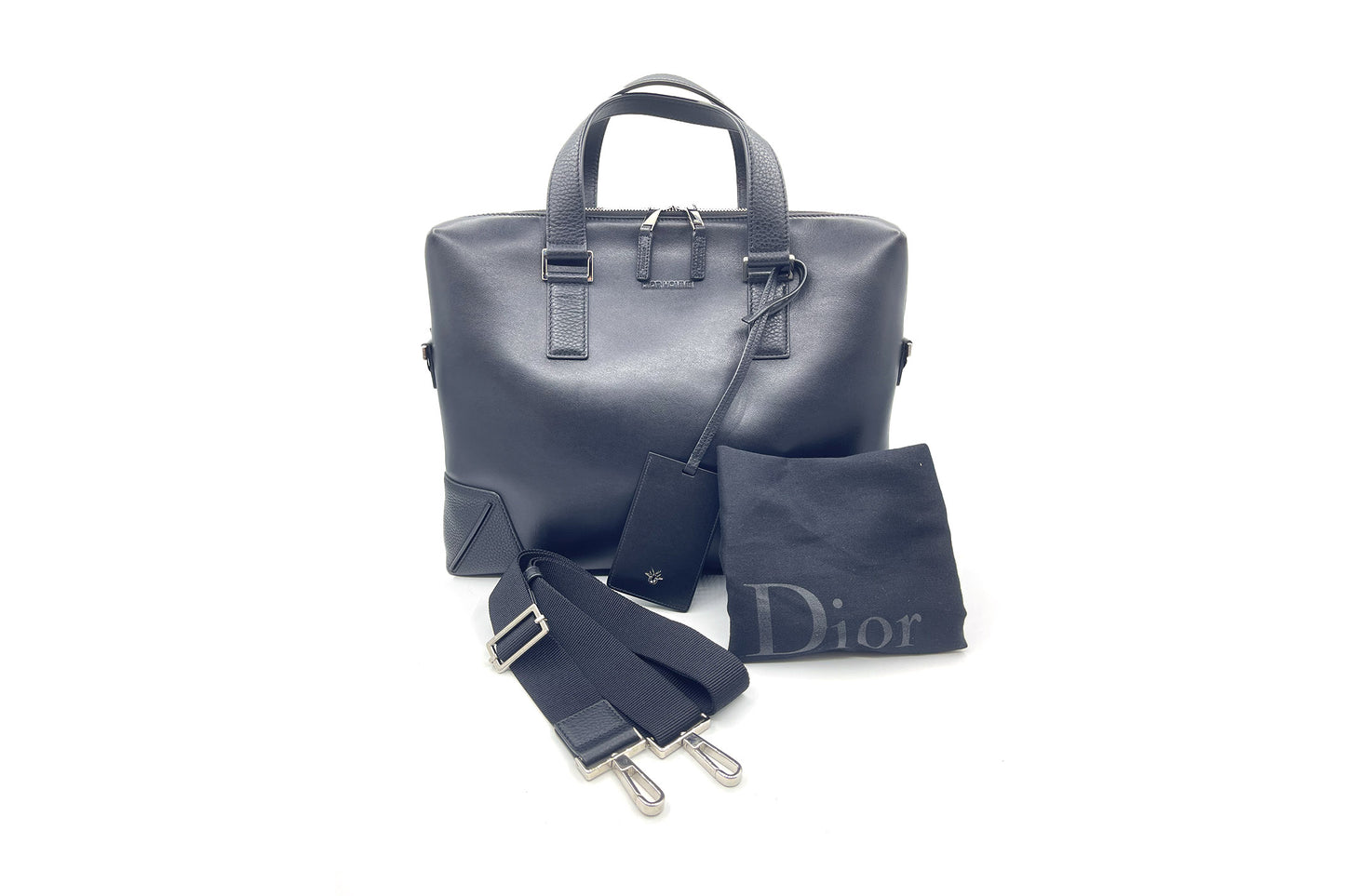 Mister Dior Black Calfskin Document Holder