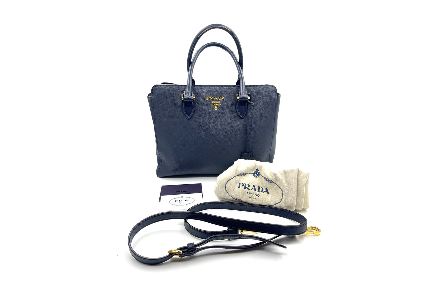 Prada Baltico Saffiano Soft Calf Leather Tote Bag