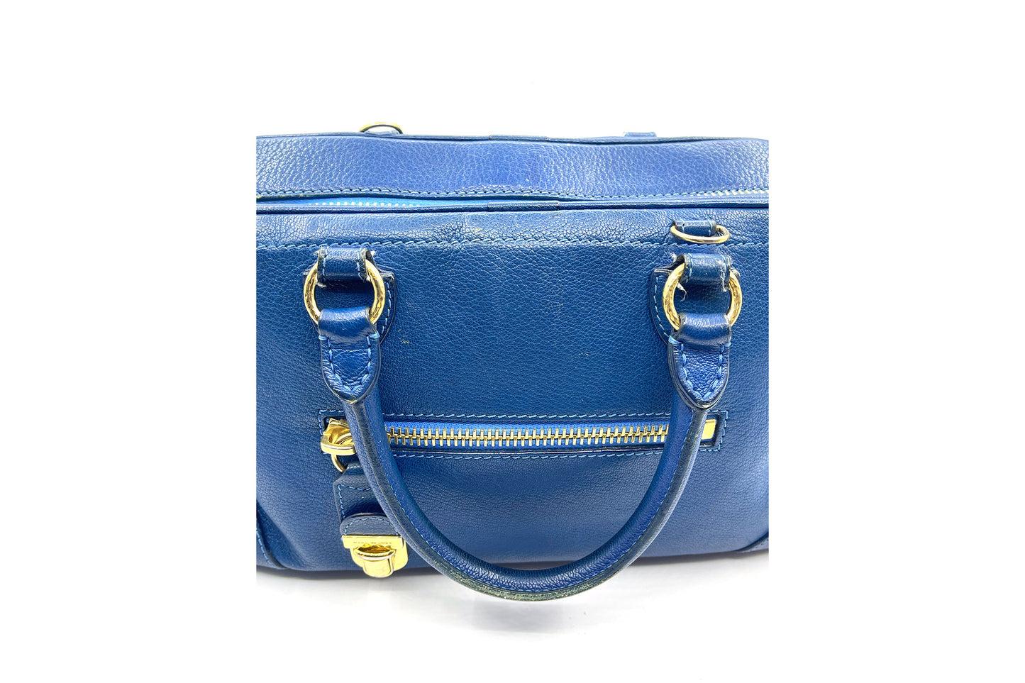 Marc Jacobs Blue Leather Venetia Large Satchel