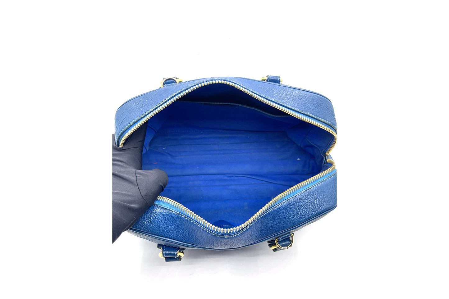 Marc Jacobs Blue Leather Venetia Large Satchel