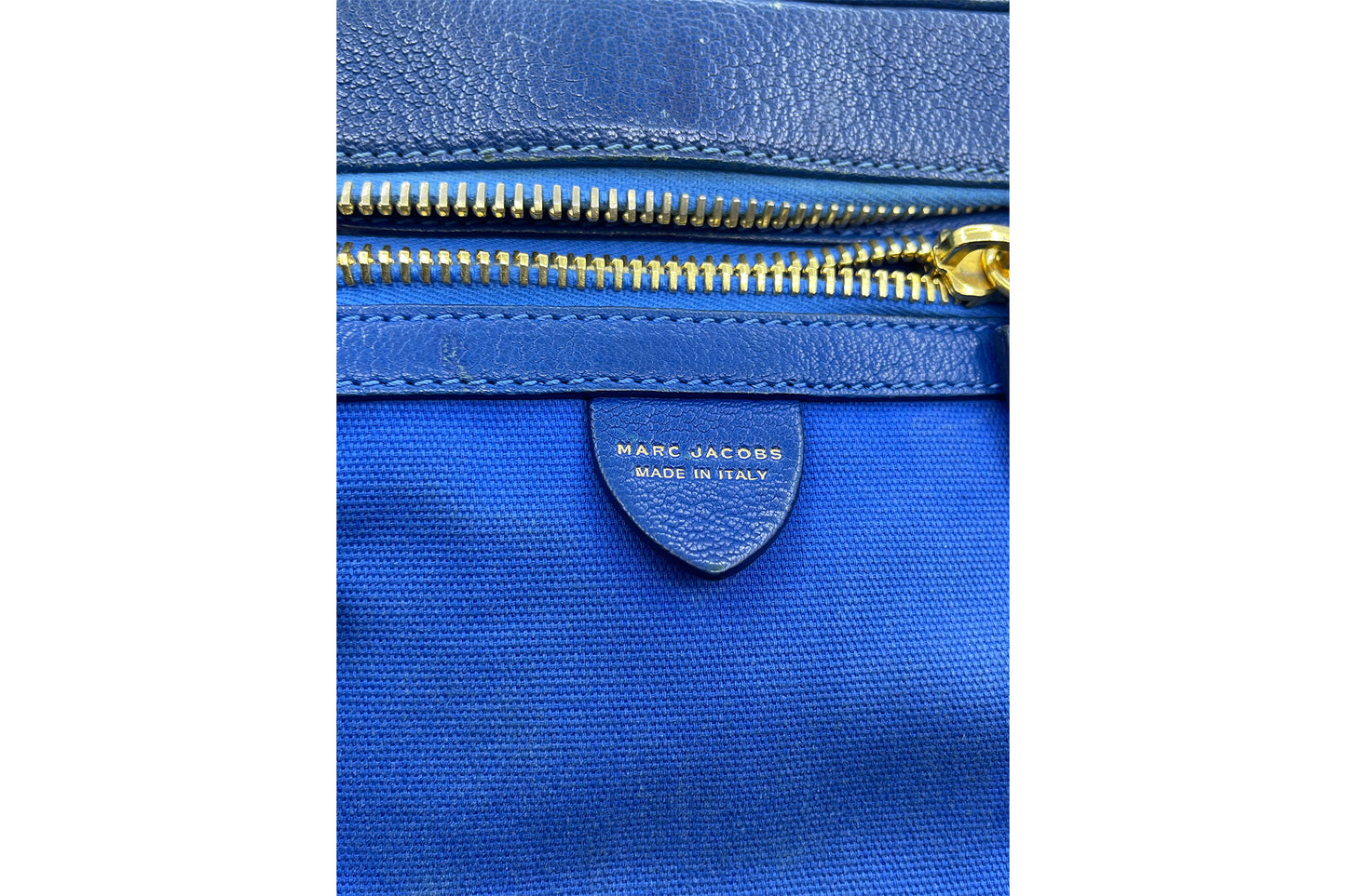 Marc Jacobs Blue Leather Venetia Large Satchel