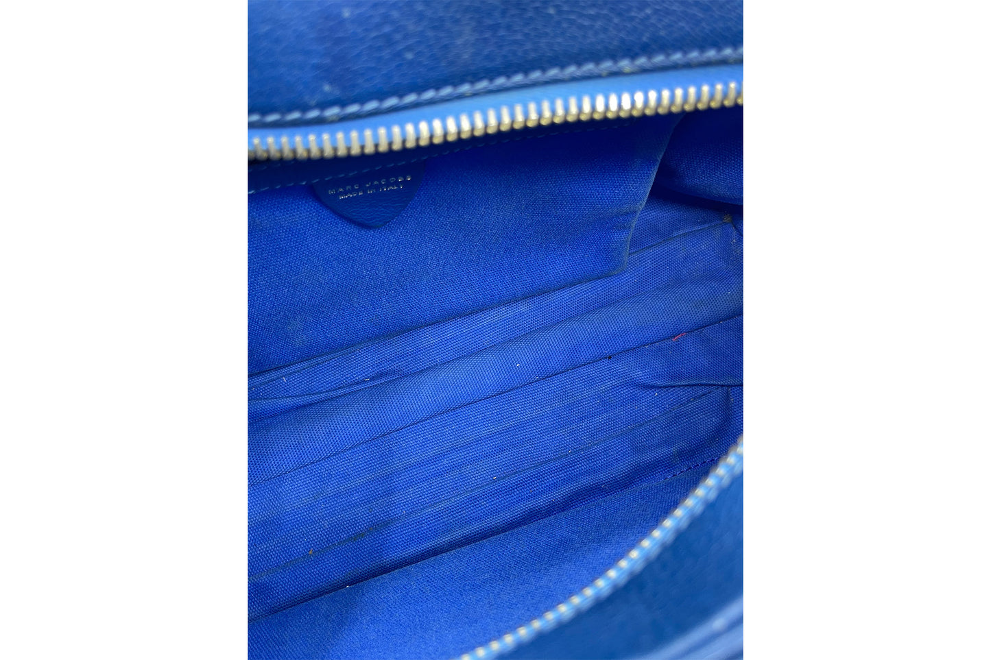 Marc Jacobs Blue Leather Venetia Large Satchel