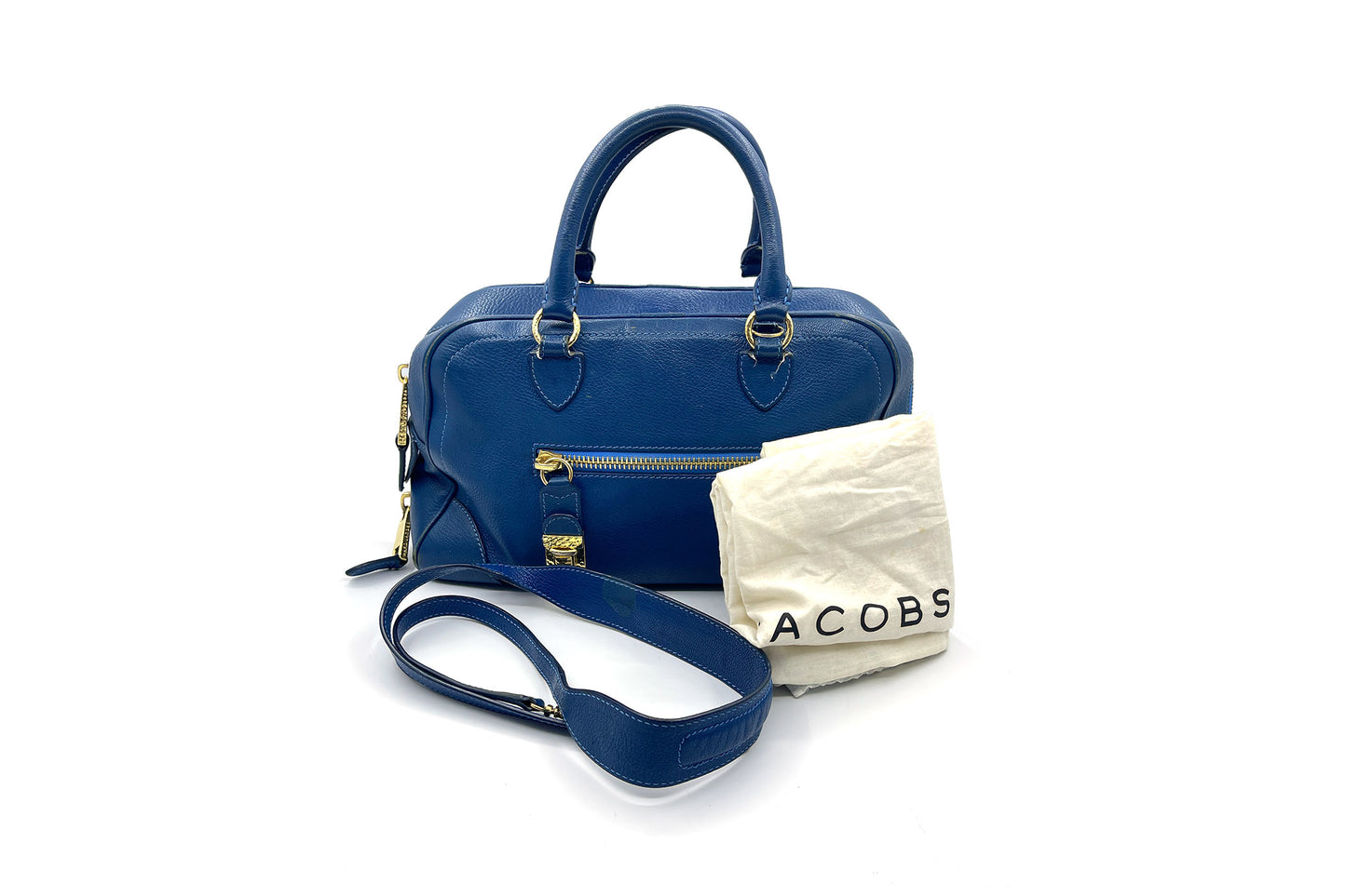 Marc Jacobs Blue Leather Venetia Large Satchel